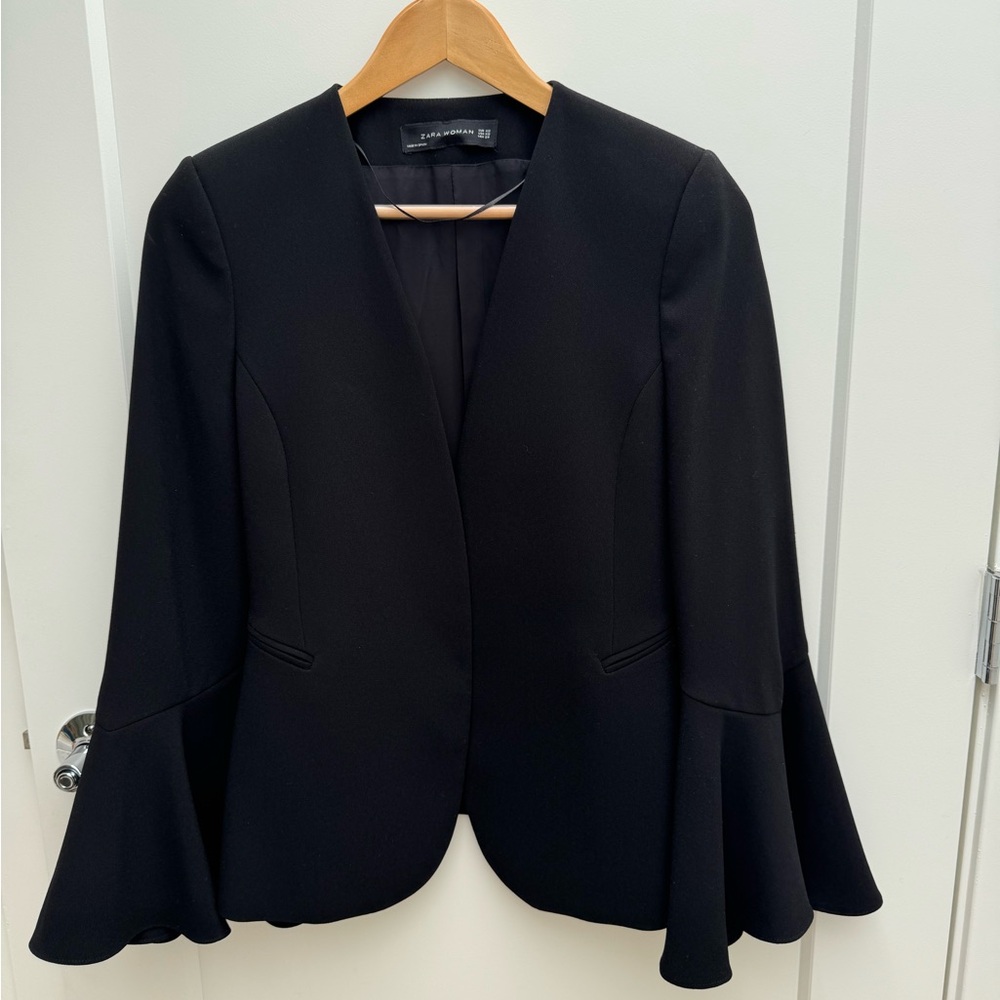 Zara Ruffled Blazer